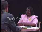 Margaret Breland with host L A Wood