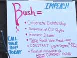 Impeaach Bush sign