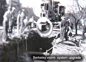 sewer / storm installation in Berkeley
