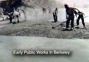 Berkeley Public Works Asphault road work 