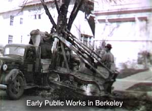 Berkeley Public Works trencher