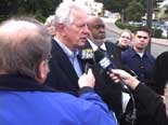 Mayor Tom Bates at press conference