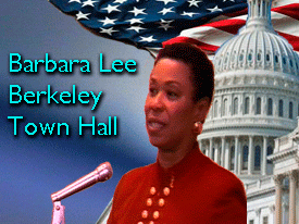 Congresswoman Barbara lee's Berkley Town Hall