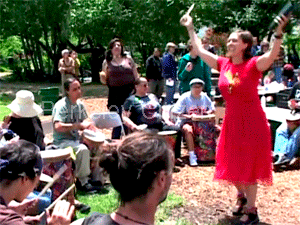 drum circle at 38th Anniversay of People's Park