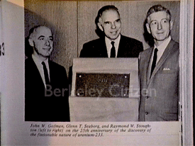 John Gofman with Glenn Seaborg