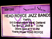 Head Royce ticket graphic