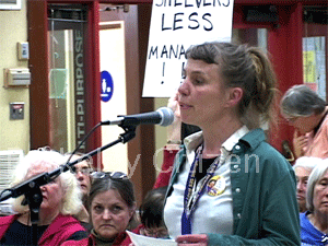 Berkeley Library Board meeting Lisa Hesselgesser
