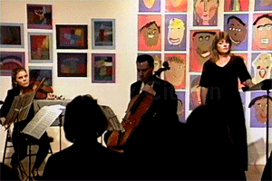 Debra Golata, mezzo-soprano with Sunset Quartet