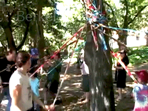 Maypole in the Berkeley Memorial Oak Grove