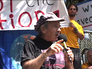 Michael Rossman at the Memorial Oak Grove Berkeley