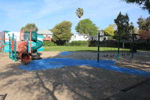 Ohlone Park East children's swings and play equipment