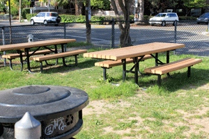 Ohlone Park East picnic tables