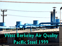 emission stacks of Pacific Steel