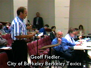 Geoff Fiedler, sf regional water board hearing on Groundwater brownfield amendments