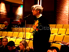 Berkeley Resident Daniella Thompson,  UC Regents' Committee on Grounds and Buildings approved the final LRDP