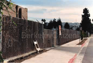south Fence at Berkeley Corporation Yard
